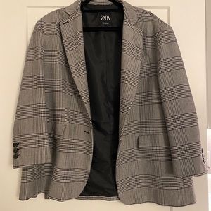 Zara plaid blazer